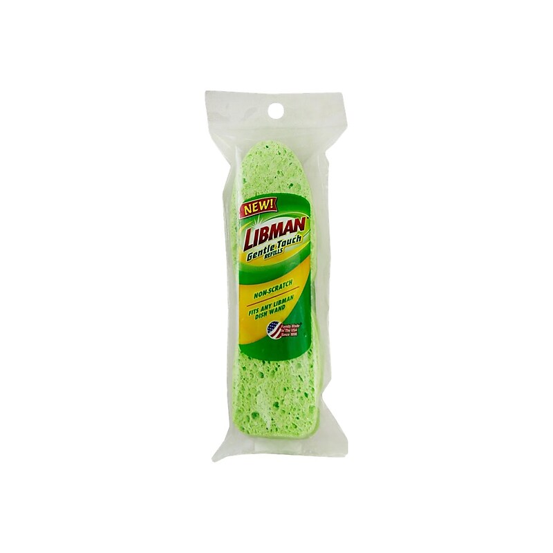Libman Gentle Touch Green/White Dish Wand Refills, 2/Pack (1131) image 1