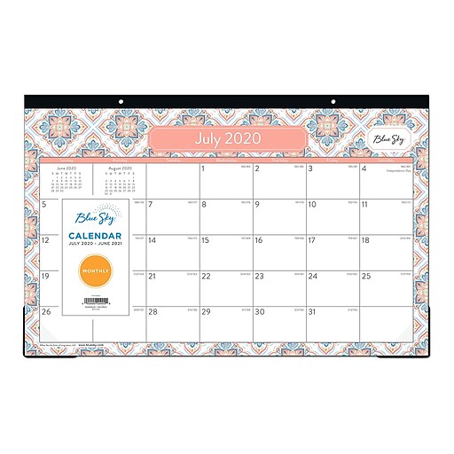 Shop Staples For 2020 2021 Blue Sky 11 X 17 Desk Pad Calendar