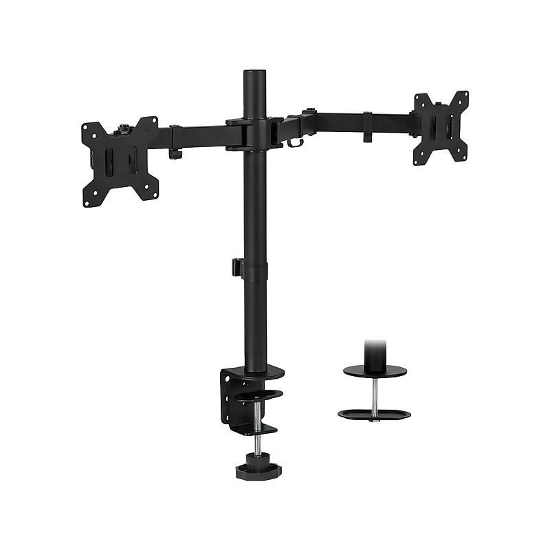 Mount-lt! Adjustable Full Motion Monitor Arm Mount, Up to 32" Monitor, Black (MI-2752L) image 1