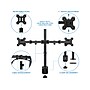 Mount-lt! Adjustable Full Motion Monitor Arm Mount, Up to 32" Monitor, Black (MI-2752L)~#|#~sp73546572_sc7