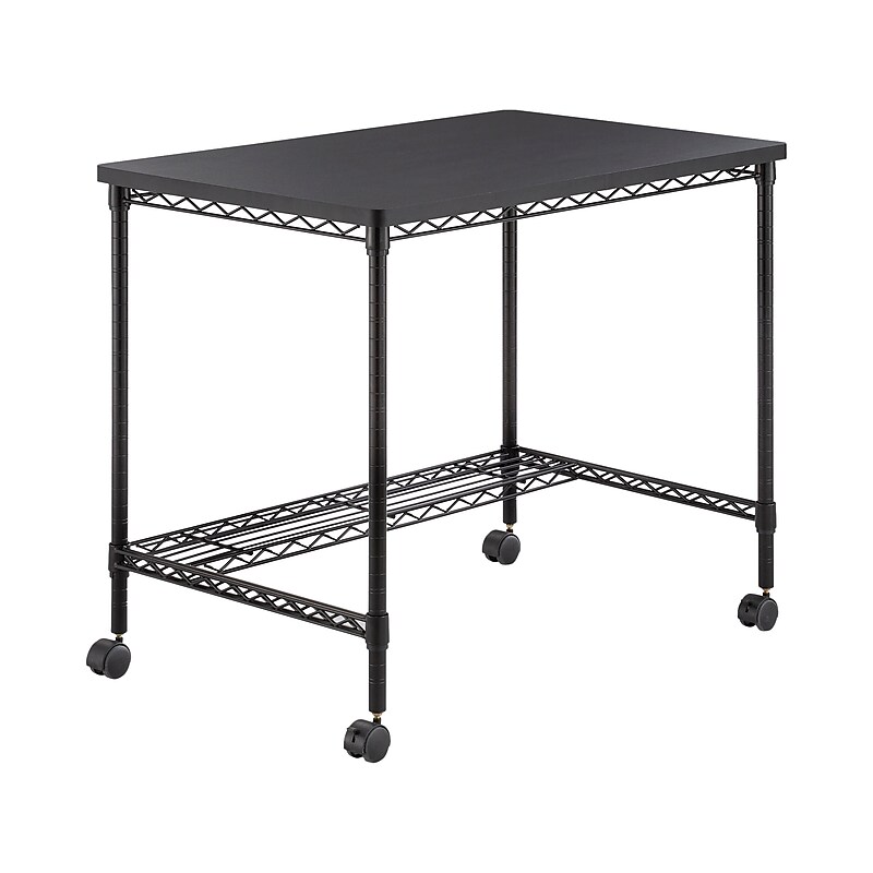 Safco Wire Desk 36" Workstation, Black (5203BL) image 1