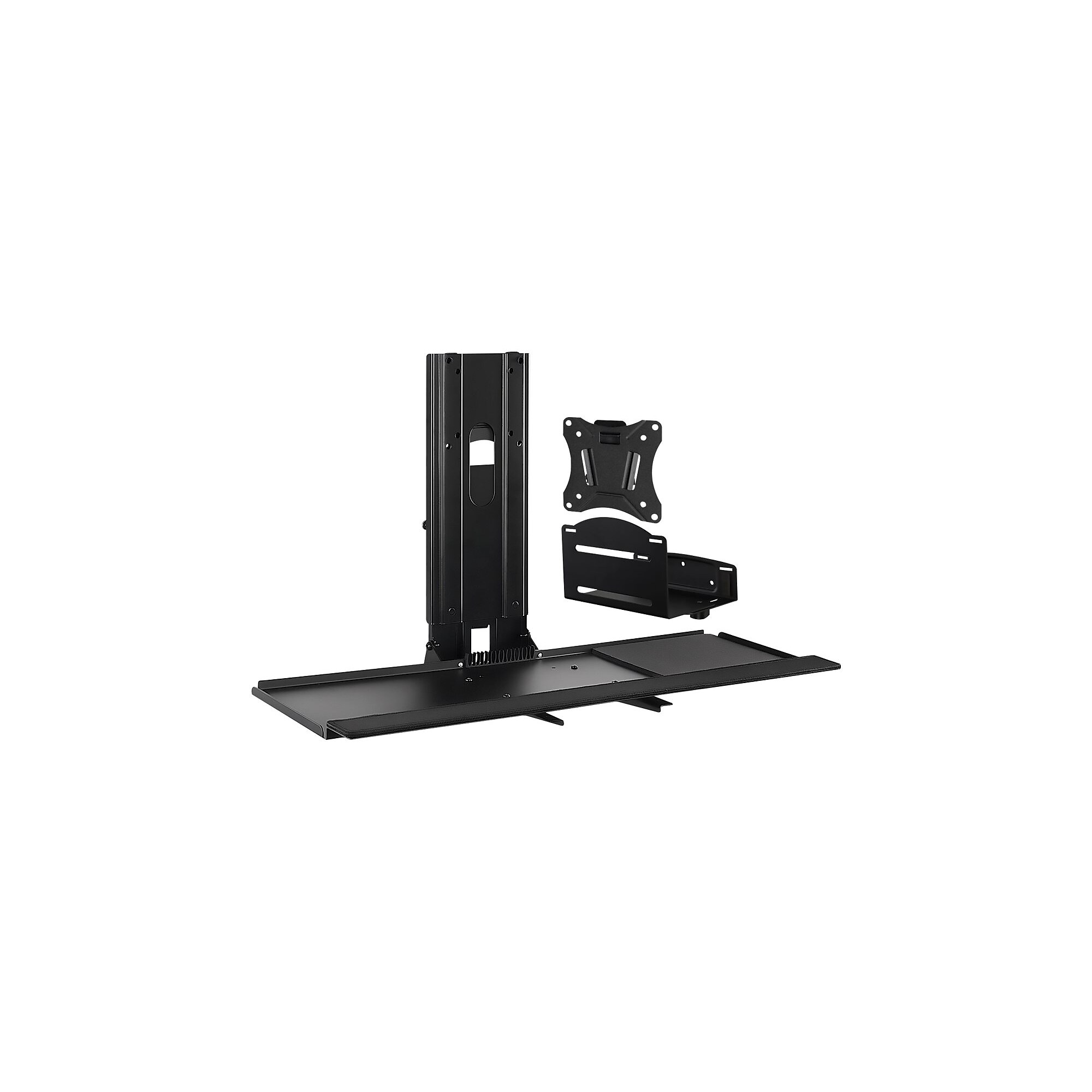 Mount-lt! Adjustable Monitor and Keyboard Wall Mount, Up to 32″, Black (MI-7919) Sansujyuku sansujyuku.com