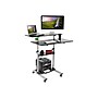 Mount-It! 39.5"W Adjustable Steel Standing Desk, Gray/Black (MI-7970)~#|#~sp73744360_sc7