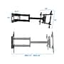 Mount-It! Full-Motion TV Wall Mount, 176 lbs. Max. (MI-392)~#|#~sp73744479_sc7