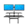Mount-It! 39.5"W Adjustable Steel Standing Desk with Dual Monitor Mount, Black (MI-7972B)~#|#~sp73834122_sc7