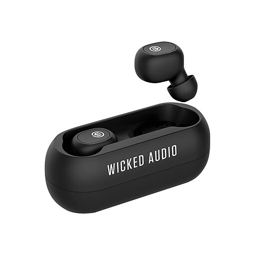 Wicked Audio Gnar Wireless Bluetooth Stereo Earbuds, Black (WITW3650