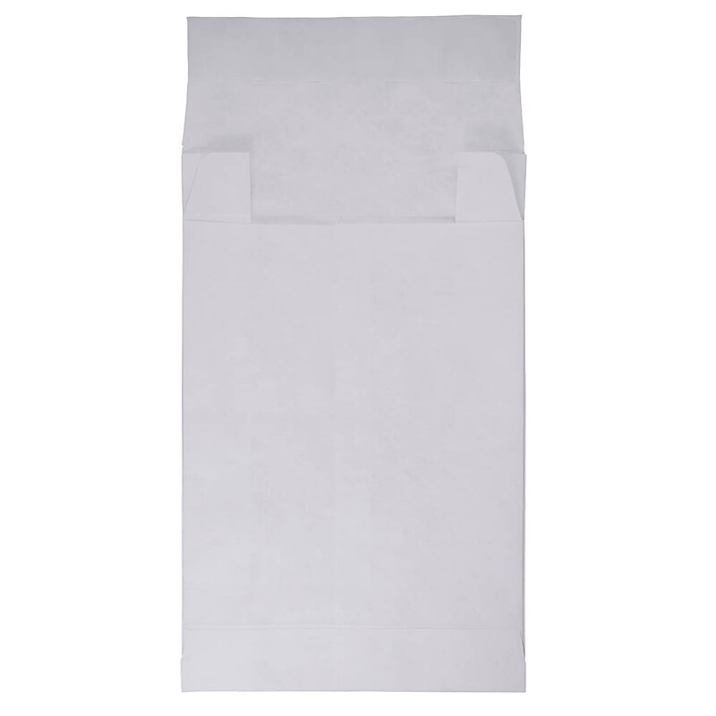 JAM Paper Expandable Open End Catalog Envelopes with Peel & Seal Closure, 10 x 12 x 4, White, 250/Box (376634180b) image 1