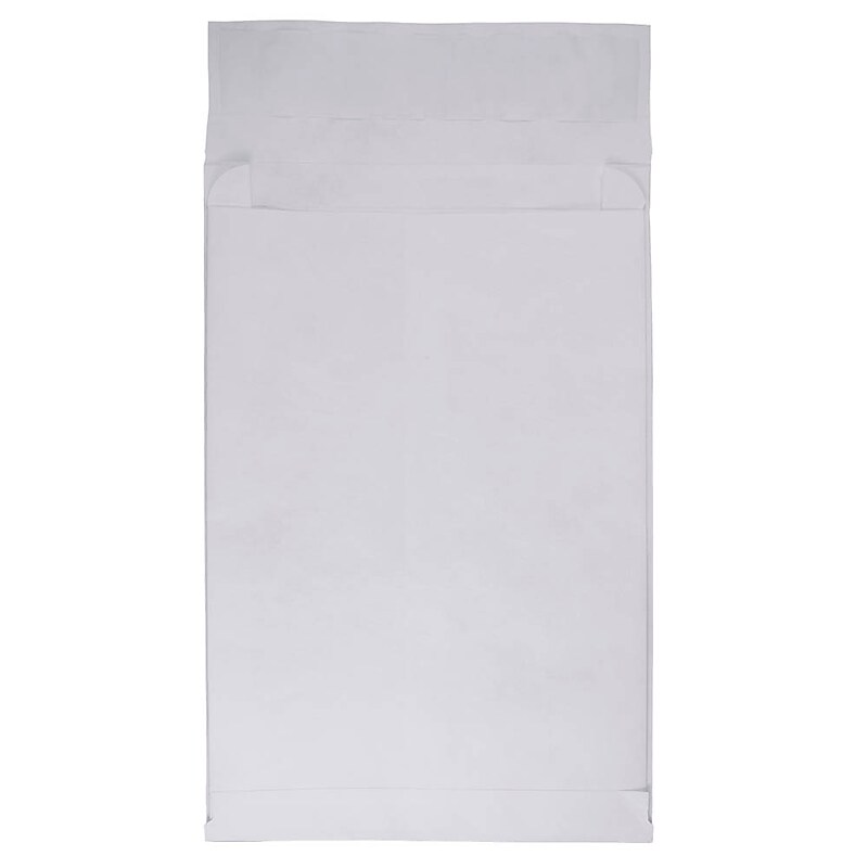 JAM Paper Peel & Seal Open End #13 Catalog Envelope, 10" x 13", White, 100/Pack (376634184B) image 1