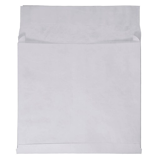 JAM Paper® Tyvek Expandable Booklet Catalog Envelopes with Peel & Seal