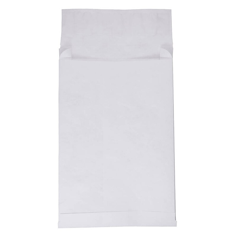 JAM Paper Expandable Open End Catalog Envelopes with Peel & Seal Closure, 9 x 12 x 2, White, 250/Box (376634177b) image 1