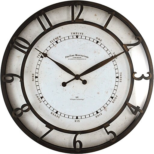 Shop Staples for FirsTime 18" Cameron Whisper Wall Clock (50069)