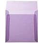 JAM Paper 6.5" x 6.5" Square Translucent Vellum Invitation Envelopes, Purple, 100/Pack (2812713B)~#|#~sp74308907_sc7