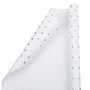 JAM Paper Wrapping Paper, 25 Sq. ft. x 30", White with Silver Glitter Dots (226432368)~#|#~sp74308922_sc7