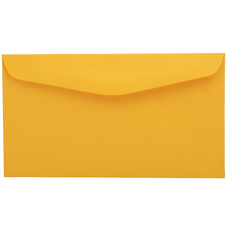 JAM Paper #6 3/4 Business Envelope, 3 5/8" x 6 1/2", Goldenrod Orange, 25/Pack (557612642B) image 1