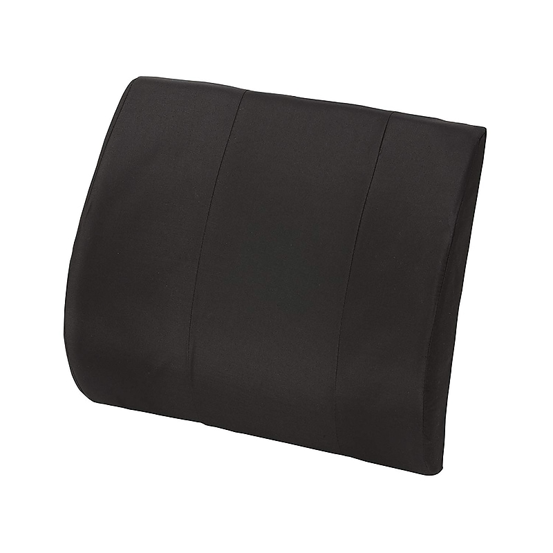 DMI Lumbar Cushion Back Pillow, Foam, Black (555-7301-0200) image 1