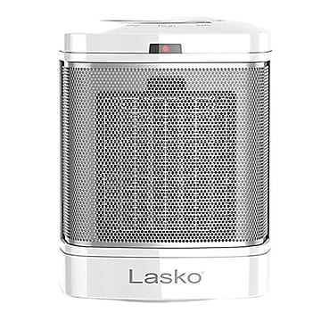 Lasko 1500-Watt 5118.2 BTU Ceramic Electric Heater, White (CD08200)