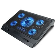 ENHANCE XL Gaming Laptop Cooler Pad with 5 Oversized LED Fans for Max Cooling , Adjustable Viewing Stand (4333482)