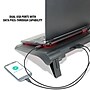 Enhance XL Gaming Laptop Cooler Pad with 5 Oversized LED Fans, 2 USB Ports, Black (ENGXC10100RDEW)~#|#~sp7485803_sc7