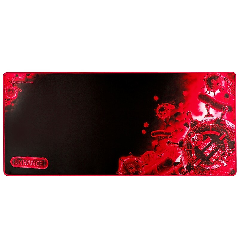 Enhance ENHANCE GX-MP2 Foam Mouse Pad, Black and Red (ENGXMP2100RDEW) image 1