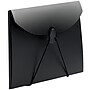 JAM Paper Plastic Portfolio Case with Hook & Loop Closure, Black (355612)~#|#~sp74865973_sc7