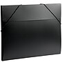 JAM Paper Plastic Portfolio Case with Elastic Closure, Black (6102 027)~#|#~sp74865978_sc7