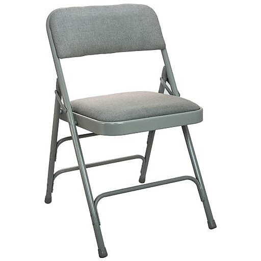 Shop Staples for Advantage Gray Padded Folding Chairs 4 Pack (DPI903FGG4)