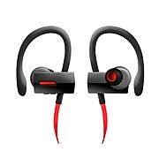 Sentry Sport Pro Wireless Bluetooth Stereo Earbuds with Mic, In-Ear, Black/Red (BT990)