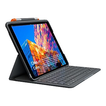 Logitech 920-009482 Slim Folio Plastic Keyboard Case for 10.5" iPad Air, Graphite