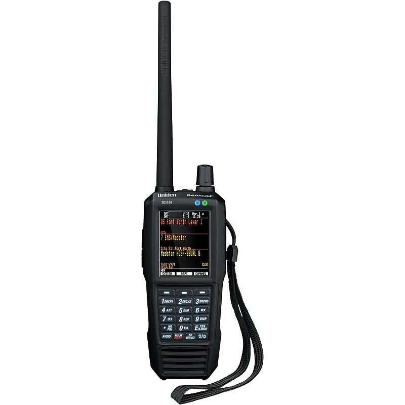 Uniden True I/Q SDS100 Digital Handheld Scanner, Black image 1