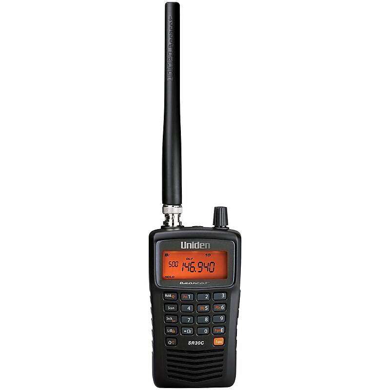 Uniden SR30C 500-Channel Compact Handheld Scanner, Black image 1