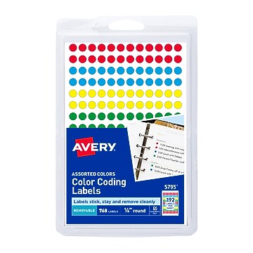Color Dot Stickers 1 Choose By Options Prices Ratings Staples