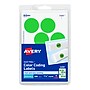Avery Laser Color Coding Labels, 1 1/4" Dia., Neon Green, 8/Sheet, 50 Sheets/Pack (5498)~#|#~sp75153480_sc7