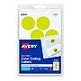 Avery Easy Peel Laser Color Coding Labels, 1 1/4" Dia, Neon Yellow, 8 Labels/Sheet, 50 Sheets/Pack (5499)~#|#~sp75153496_sc7