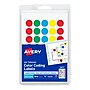 Avery See-Through Hand Written Color Coding Labels, 3/4" Dia., Translucent Assorted Colors, 35/Sheet, 29 Sheets/Pack (5473)~#|#~sp75153502_sc7