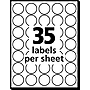 Avery See-Through Hand Written Color Coding Labels, 3/4" Dia., Translucent Assorted Colors, 35/Sheet, 29 Sheets/Pack (5473)~#|#~sp75153503_sc7