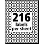 Avery See-Through Color Coding Labels, 1/4" Diameter, Translucent Assorted Colors, 864 Labels/Pack (5796)~#|#~sp75153507_sc7