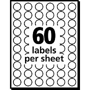 Avery Removable Self-Adhesive Round Paper Color-Coding Label, Orange, 1/2"(Dia), 840/Pack (5062)