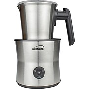 Brentwood Appliances 15-Ounce Cordless Electric Milk Frother, Warmer and Hot Chocolate Maker, Silver (GA-401S)