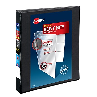 Avery Heavy-Duty View Binder  1  One Touch Slant Rings  1 Black (6pack)