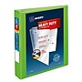 Avery Heavy Duty 1 1/2" 3-Ring View Binders, D-Ring, Chartreuse (79773)~#|#~sp75154932_sc7