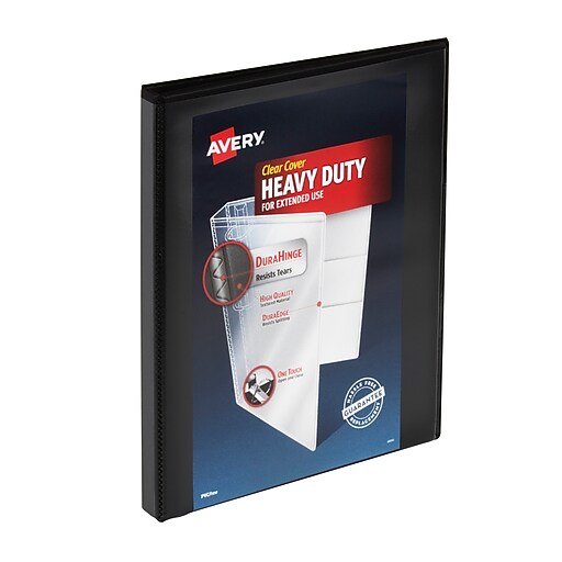 Avery HeavyDuty View Binders, 1/2" One Touch Rings, 120Sheet Capacity