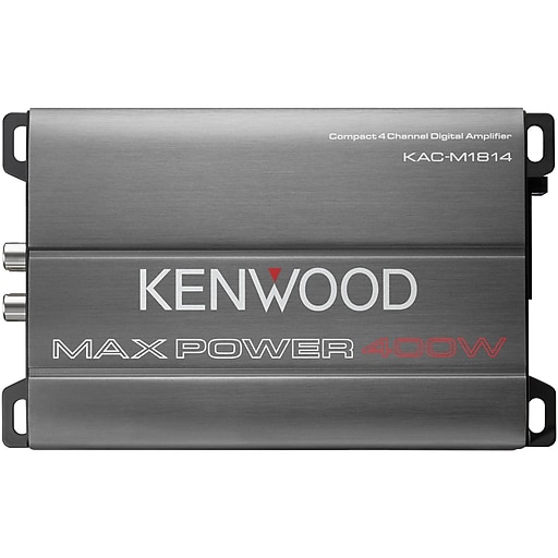 mond Stuiteren Luxe KENWOOD Max Power 400-Watt 4-Channel Class D Amp (KAC-M1814) | Staples