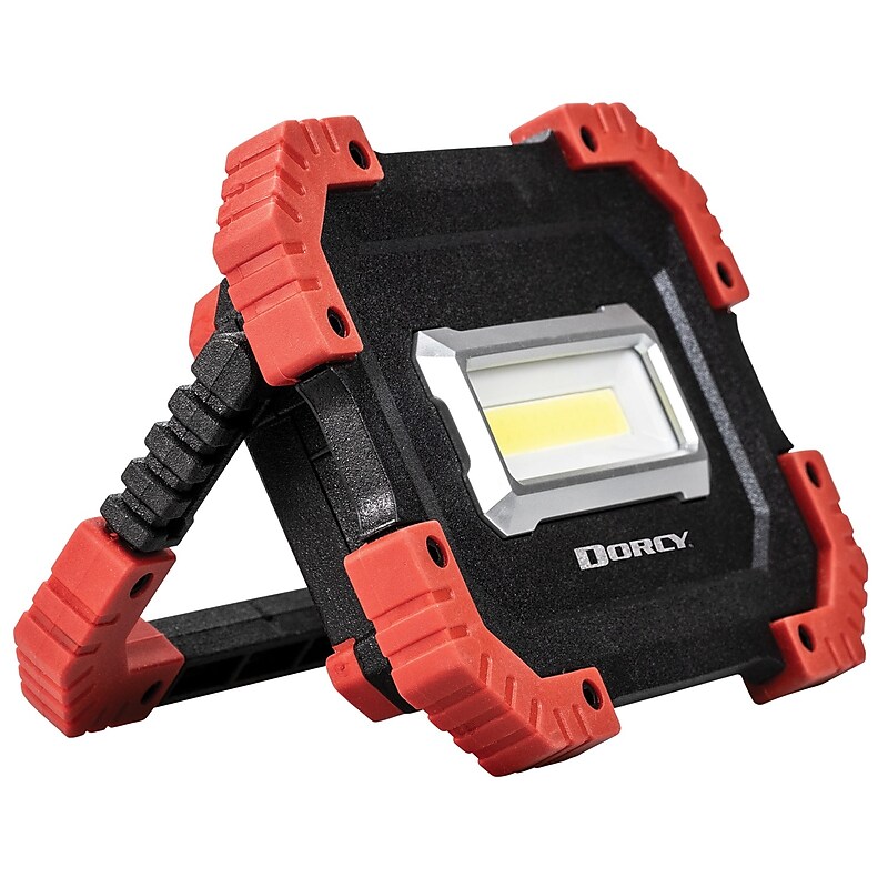 Dorcy Ultra USB 8 in. LED Rechargeable Work Light Lantern with Power Bank, Black/Red (DCY414336) image 1