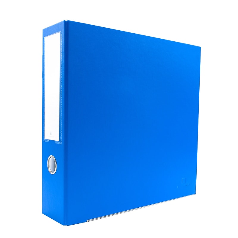 Bindertek Premium 2" 3-Ring Non-View Binders, D-Ring, Ocean Blue (3EFN-OB) image 1
