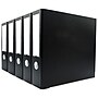 Bindertek Premium 2" 3-Ring Non-View Binders, D-Ring, Black, 5/Pack (3EFPACK-BK)~#|#~sp75157663_sc7