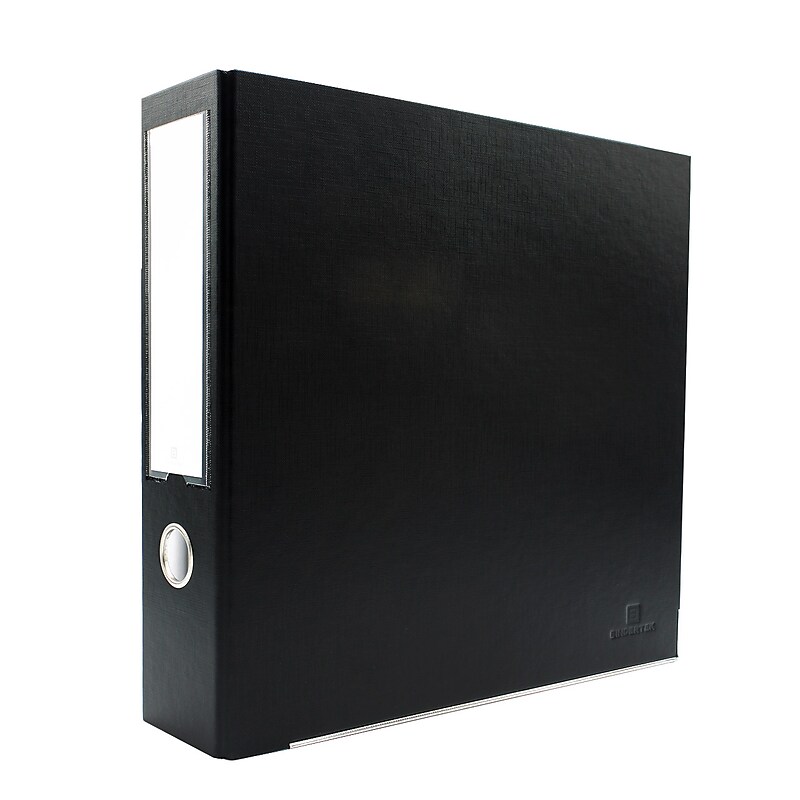 Bindertek Premium 2" 3-Ring Non-View Binders, D-Ring, Black (3EFN-BK) image 1