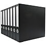 Bindertek Premium 1 1/2" 3-Ring Non-View Binders, D-Ring, Black, 7/Pack (3SLPACK-BK)~#|#~sp75157922_sc7