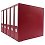 Bindertek Premium 2" 3-Ring Non-View Binders, D-Ring, Brick Red, 5/Pack (3EFPACK-BR)~#|#~sp75157964_sc7
