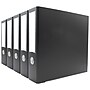 Bindertek Premium 2" 3-Ring Non-View Binders, D-Ring, Dark Gray, 5/Pack (3EFPACK-DG)~#|#~sp75157965_sc7