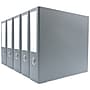 Bindertek Premium 2" 3-Ring Non-View Binders, D-Ring, Light Gray, 5/Pack (3EFPACK-LG)~#|#~sp75157967_sc7